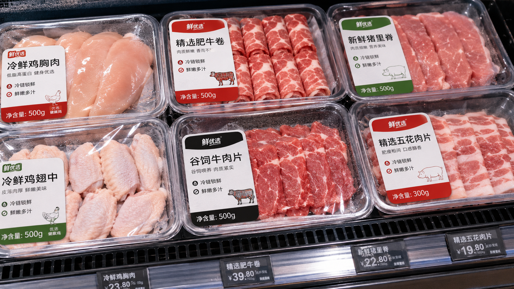 超市肉类标签